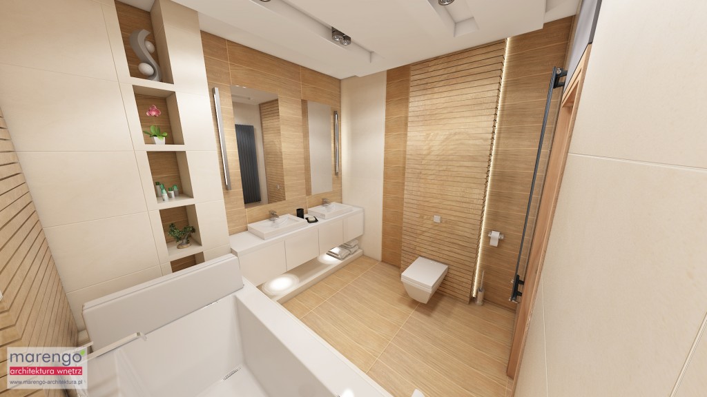 łazienka- projektowanie wnętrz Kraków